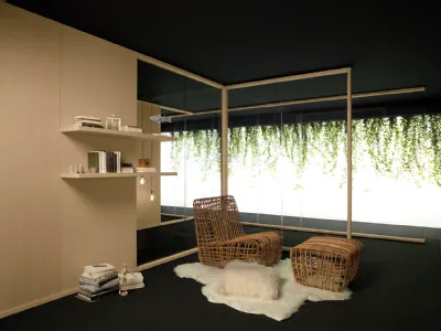 Parete divisoria Wood Wall di Citterio Office