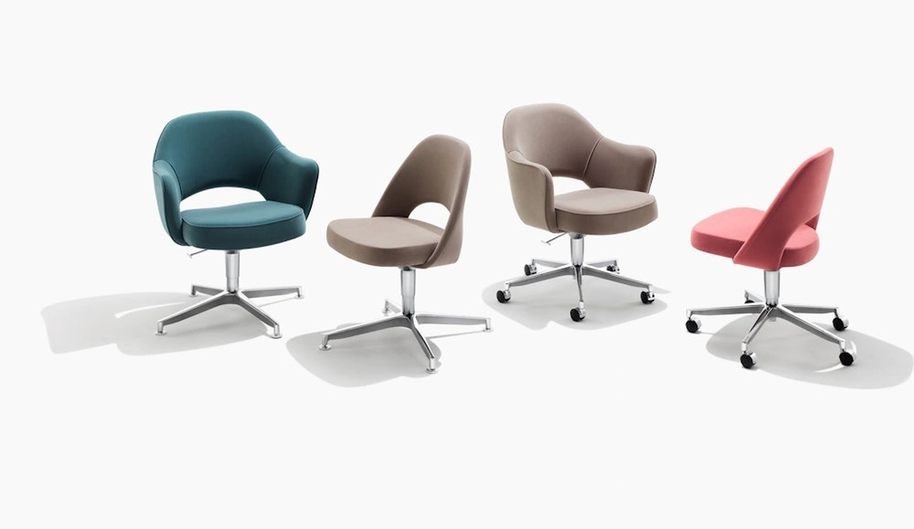 Seduta Operativa Saarinen Executive Swivel Side Chair di Knoll